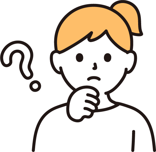 質問する女の子の画像